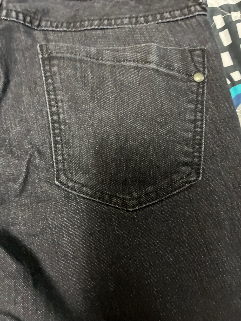 Express Black Wide Leg Flare Jeans - Picture 11 of 12